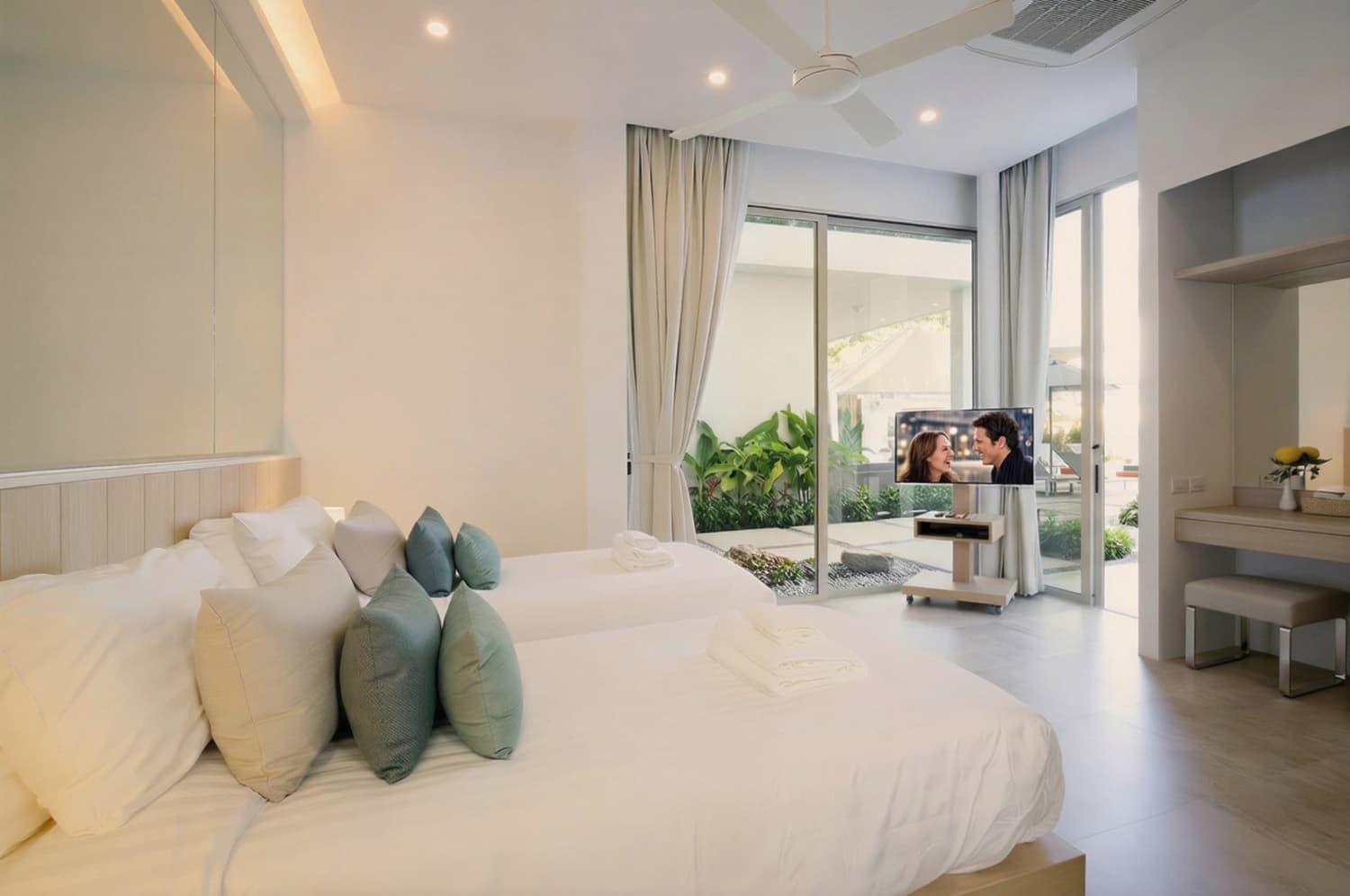 Bedroom 2 — West Wing, Ground Floor